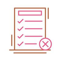 Fake List Vector Icon