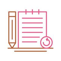 Rechecked Notes Vector Icon