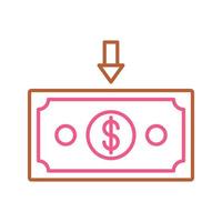 Money Down Vector Icon