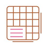 Table Data Vector Icon