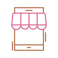 icono de vector de tienda online