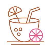 Coconut Drink Vector Icon