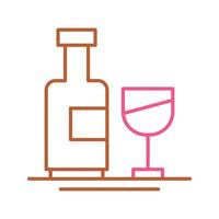 icono de vector de botella de vino