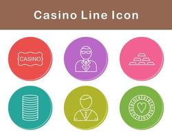 casino vector icono conjunto