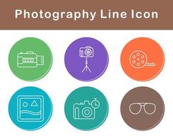 fotografía vector icono conjunto