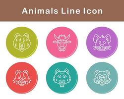 animales vector icono conjunto