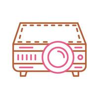 icono de vector de proyector