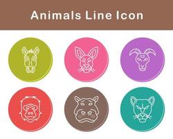 animales vector icono conjunto