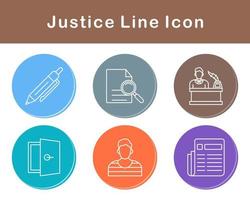 Justice Vector Icon Set