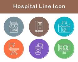 hospital vector icono conjunto