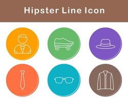 Hipster Vector Icon Set