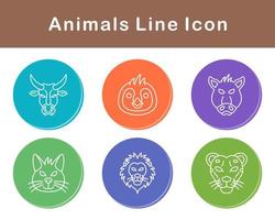 animales vector icono conjunto