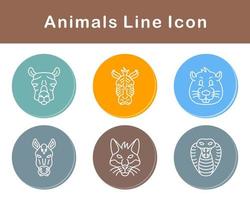 animales vector icono conjunto