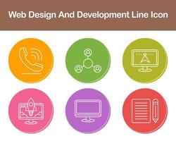 Web Design And Development Vector Icon Set