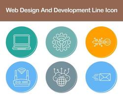 Web Design And Development Vector Icon Set