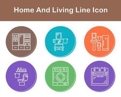 Home And Living Vector Icon Set