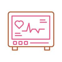 icono de vector de cardiograma