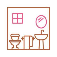 icono de vector de baño