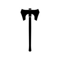 Ax vector icon. poleaxe illustration sign. weapon symbol or logo.