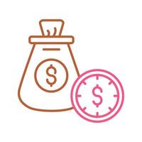 Time Is Money Vector Icon