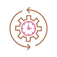 Rotate Time Vector Icon