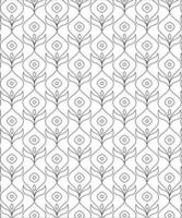 Black and white seamless pattern for coloring book in doodle style. vector