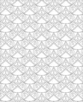 Black and white seamless pattern for coloring book in doodle style. vector