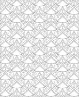 Black and white seamless pattern for coloring book in doodle style. vector