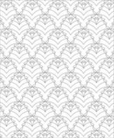 Black and white seamless pattern for coloring book in doodle style. vector