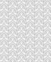 Black and white seamless pattern for coloring book in doodle style. vector