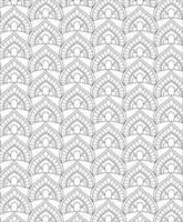 Black and white seamless pattern for coloring book in doodle style. vector