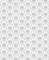 Black and white seamless pattern for coloring book in doodle style. vector