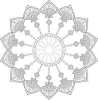 vector mandala diseño. resumen modelo aislado en blanco antecedentes. ilustración para tarjetas, colorante paginas