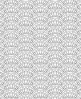 Black and white seamless pattern for coloring book in doodle style. vector