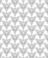 Black and white seamless pattern for coloring book in doodle style. vector