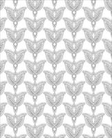 Black and white seamless pattern for coloring book in doodle style. vector