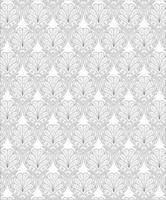 Black and white seamless pattern for coloring book in doodle style. vector
