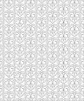 Black and white seamless pattern for coloring book in doodle style. vector