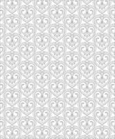 Black and white seamless pattern for coloring book in doodle style. vector