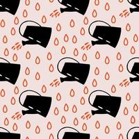 Leak with liquid menstrual blood drops vector