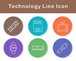 tecnología vector icono conjunto