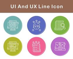 ui y ux vector icono conjunto