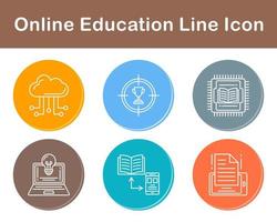 Online Education Vector Icon Set