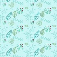 Beautiful romantic flower collection Seamless floral pattern background Vector Pattern Bright color Pattern suitable for posters, postcards, fabric or wrapping paper