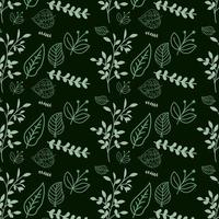 Beautiful romantic flower collection Seamless floral pattern background Vector Pattern Bright color Pattern suitable for posters, postcards, fabric or wrapping paper