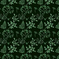 Beautiful romantic flower collection Seamless floral pattern background Vector Pattern Bright color Pattern suitable for posters, postcards, fabric or wrapping paper