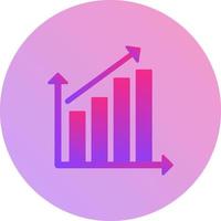 Rising Statistics Vector Icon