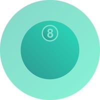 Unique Eight Ball Vector Icon