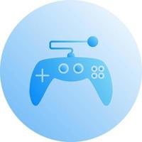 icono de vector de control de juego único