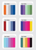 vector color paleta conjunto